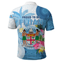 Custom Photo Fiji Polo Shirt Polynesian Palm Tree Fijian Tapa Pattern CTM05 - Polynesian Pride