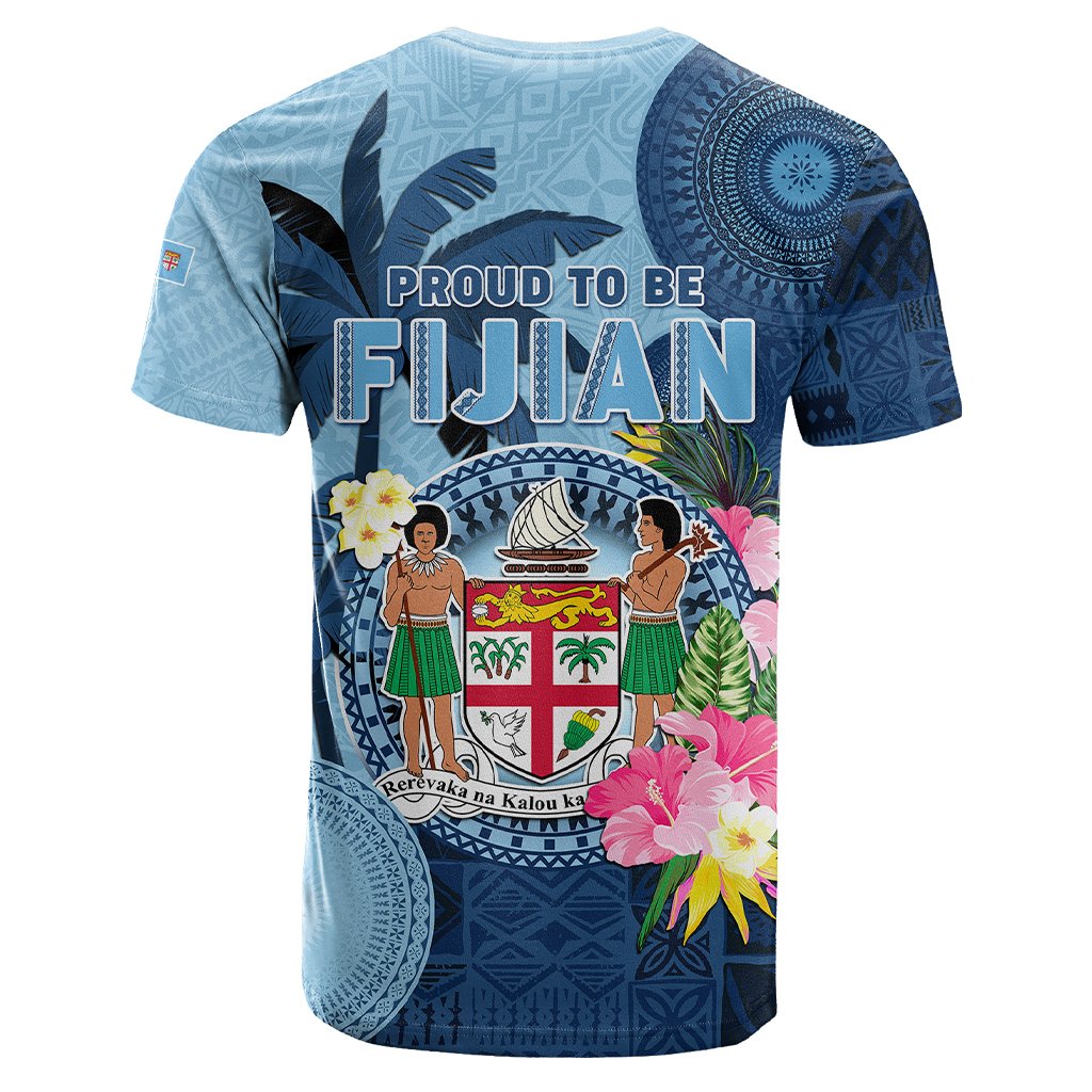 Custom Photo Fiji T Shirt Polynesian Palm Tree Fijian Tapa Pattern CTM05 - Polynesian Pride