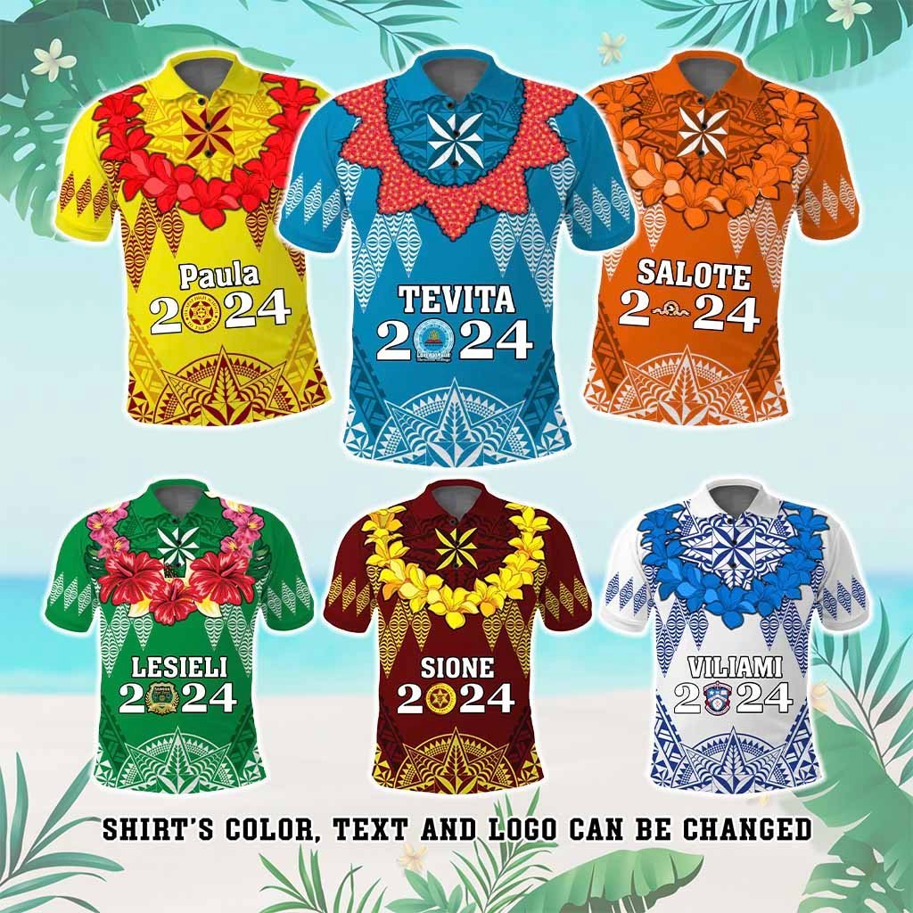 Custom Tonga School Graduation Polo Shirt Tongan Ngatu Pattern With Graduation Wreath CTM05 - Polynesian Pride