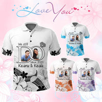 Custom Polynesia Wedding Anniversary Polo Shirt We Still Do Floral Tattoo Pattern CTM05 Multicolor - Polynesian Pride