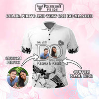 Custom Polynesia Wedding Anniversary Polo Shirt We Still Do Floral Tattoo Pattern CTM05 - Polynesian Pride