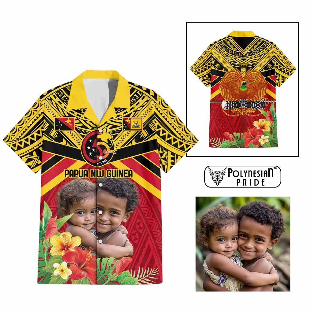 Custom Photo Provinces of Papua New Guinea 50th Years Hawaiian Shirt Hapi De bilong Indipendens CTM09 Multicolor - Polynesian Pride