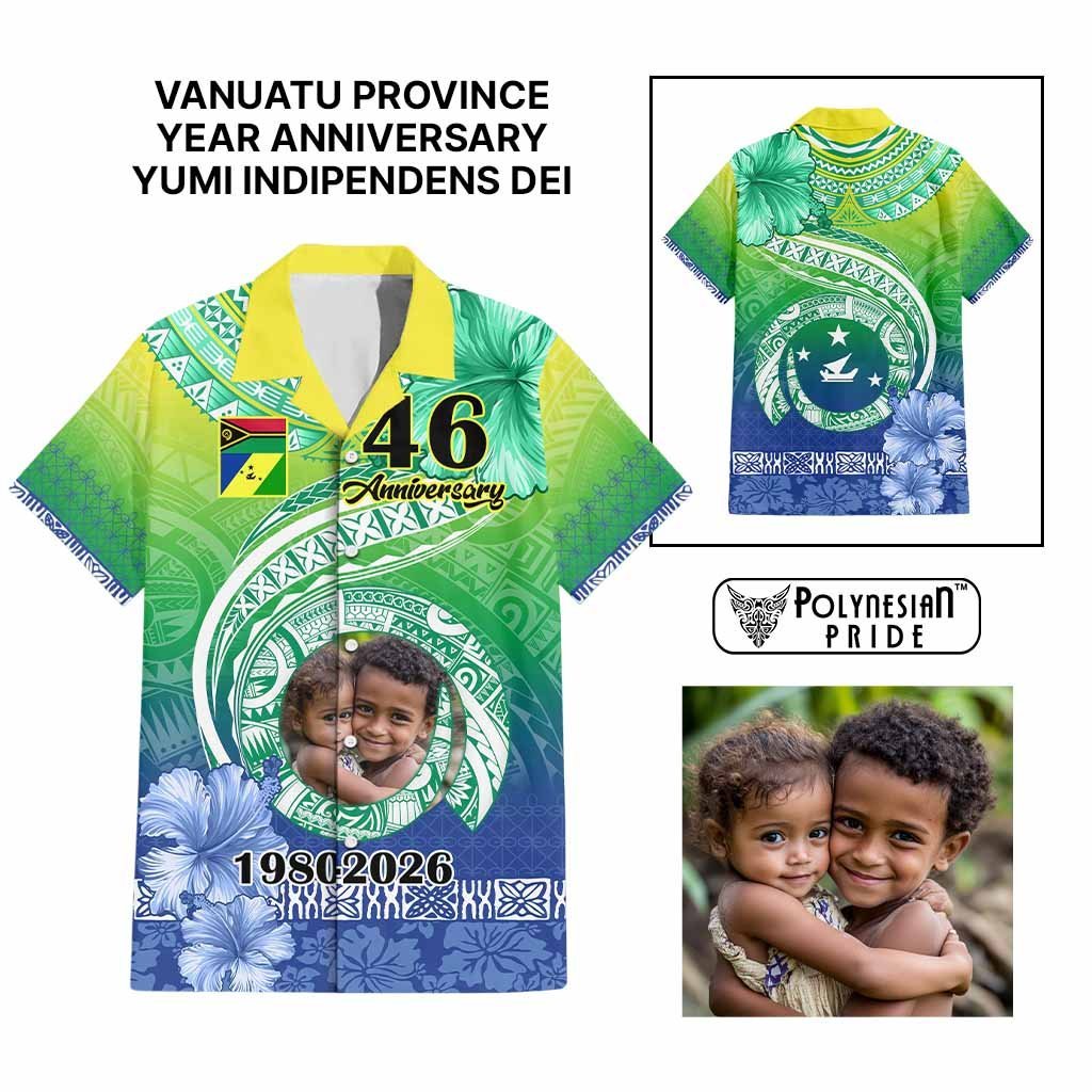Custom Photo Malampa Province Hawaiian Shirt Vanuatu Yumi Indipendens Dei CTM09 Multicolor - Polynesian Pride