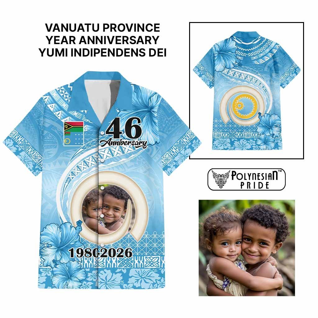 Custom Photo Sanma Province Hawaiian Shirt Vanuatu Yumi Indipendens Dei CTM09 Multicolor - Polynesian Pride