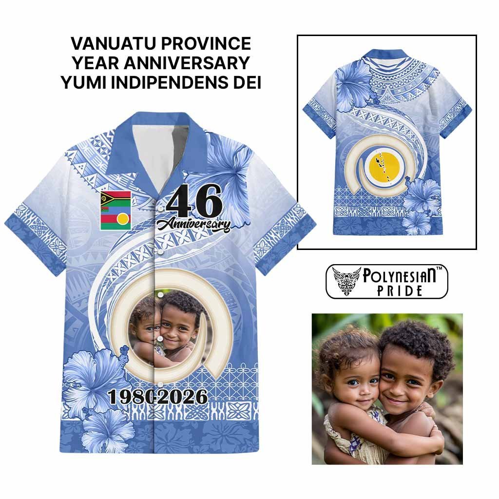 Custom Photo Shefa Province Hawaiian Shirt Vanuatu Yumi Indipendens Dei CTM09 Multicolor - Polynesian Pride