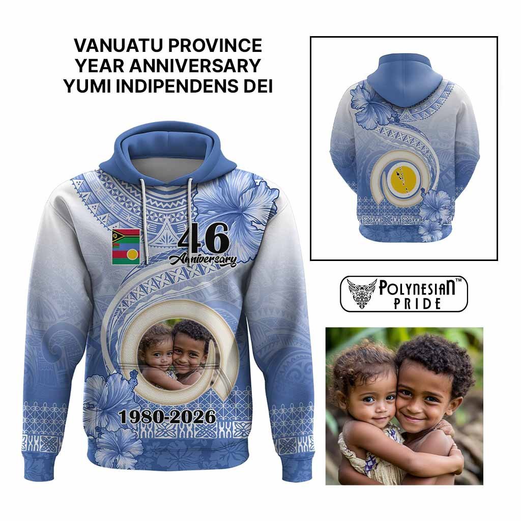 Custom Photo Shefa Province Hoodie Vanuatu Yumi Indipendens Dei CTM09 Multicolor - Polynesian Pride