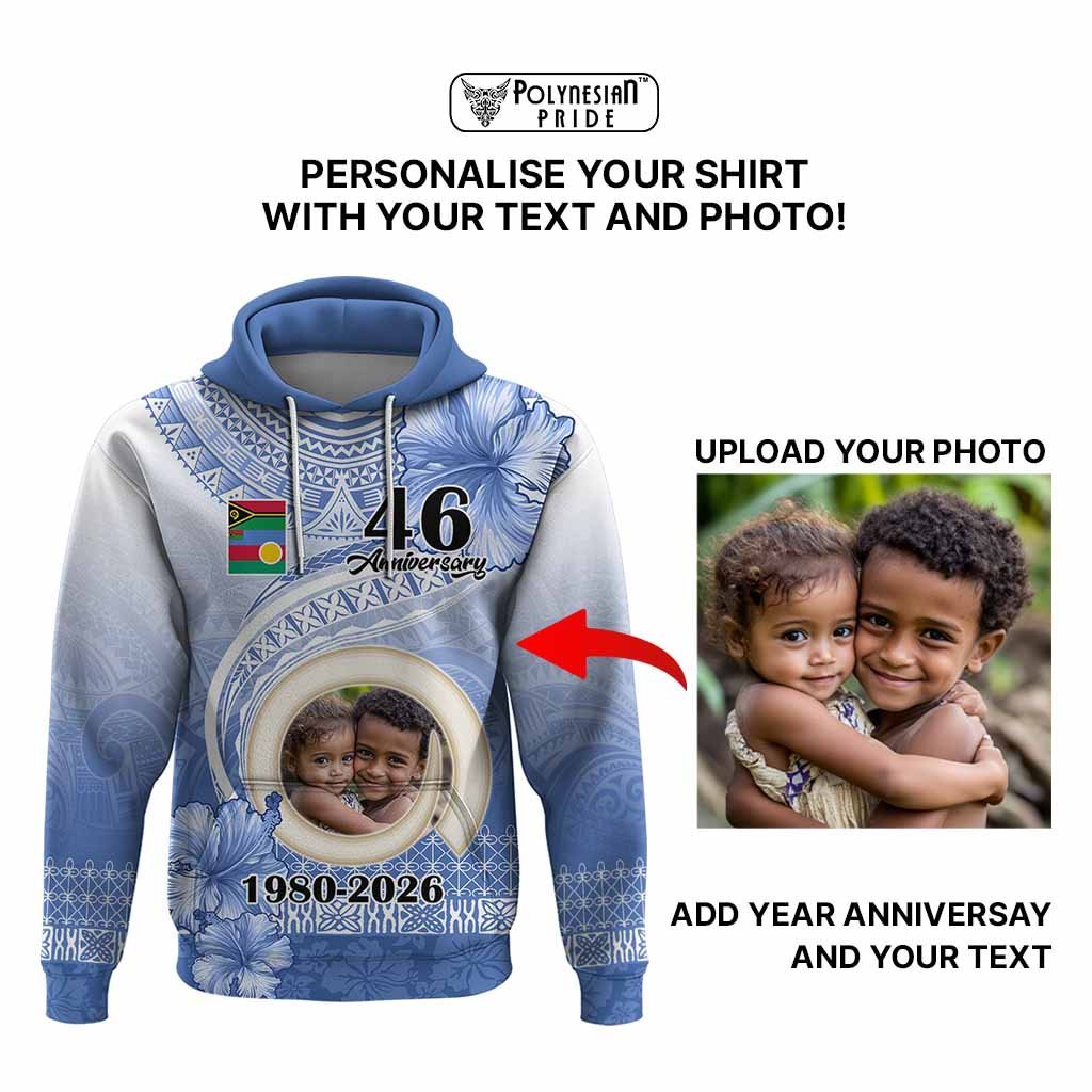 Custom Photo Shefa Province Hoodie Vanuatu Yumi Indipendens Dei CTM09 - Polynesian Pride