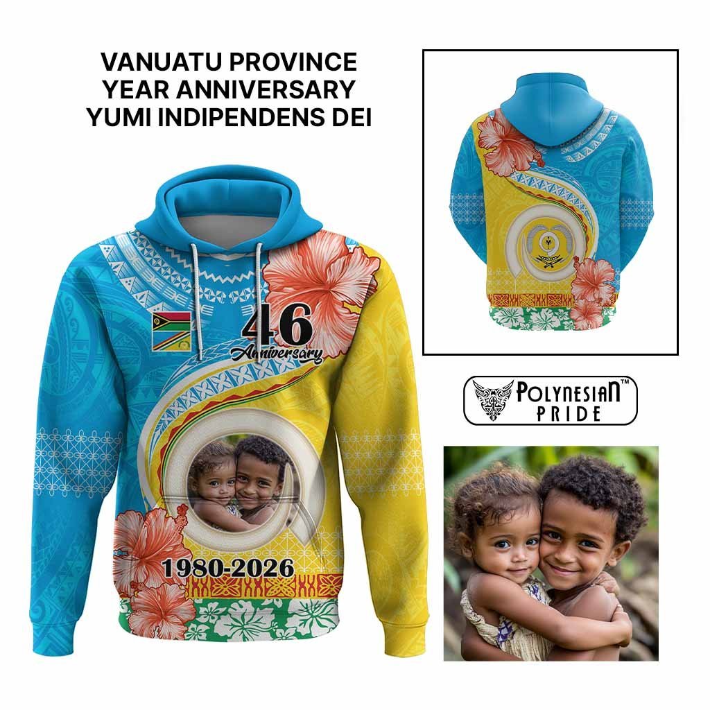 Custom Photo Torba Province Hoodie Vanuatu Yumi Indipendens Dei CTM09 Multicolor - Polynesian Pride