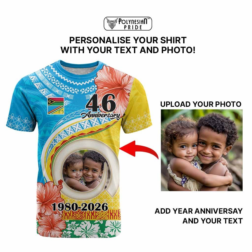 Custom Photo Torba Province T Shirt Vanuatu Yumi Indipendens Dei CTM09 - Polynesian Pride