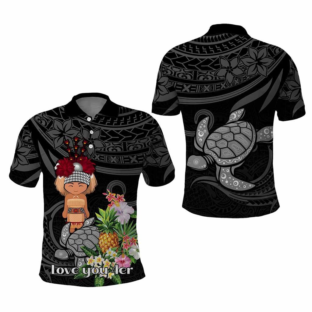 Custom Polynesian Traditional Costume Polo Shirt Tropical Flower CTM09 - Polynesian Pride