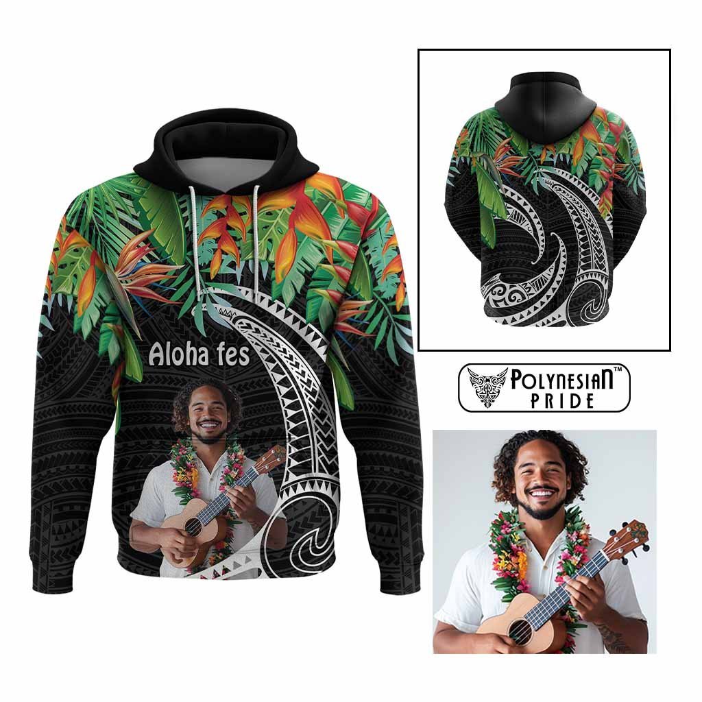 Custom Photo Polynesian Tribal Tattoo with Tropical Vibe Hoodie CTM09 Multicolor - Polynesian Pride
