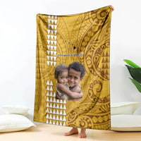 Custom Photo Hawaii Blanket Kakau Mixed Polynesian Tribal CTM09 - Polynesian Pride