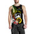 Custom Photo Vanuatu Provinces Men Tank Top Vanuatuan Pig Tusk and Pacific Beauty Flower CTM09 - Polynesian Pride