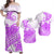 Polynesian Tribal Tattoo Retro Couple Off Long Dress and Hawaiian Shirt Purple Screen Color LT9 Purple - Polynesian Pride