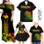 PNG Hibiscus Tribal Pattern Family Matching Outfits Polynesian Pride Off Shoulder Maxi Dress And Shirt Family Set Clothes Motuan Reggae Color LT7 Reggae - Polynesian Pride