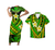 Polynesian Pride Hawaii Matching Outfit For Couples Polynesian Tribal Kanaka Maoli Green Bodycon Dress And Hawaii Shirt - Polynesian Pride