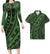 Polynesian Pride Hawaii Matching Clothes For Couples Polynesian Tribal Green Bodycon Dress And Summer Hawaii Shirt - Polynesian Pride