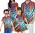 Polynesian Tribal Hawaii Matching Outfits For Family Polynesian Off Shoulder Long Sleeve Dress And Shirt - Polynesian Pride