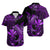 Polynesian Matching Dress and Hawaiian Shirt Hawaii Kakau Kanaka with Tribal Hammerhead Shark Purple LT14 - Polynesian Pride