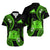 Tokelau Matching Dress and Hawaiian Shirt Tokelauan Tatau with Badge Green LT14 - Polynesian Pride