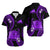 Tokelau Matching Dress and Hawaiian Shirt Tokelauan Tatau with Badge Purple LT14 - Polynesian Pride