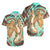 Hawaii Couples Matching Long Sleeve Bodycon Dress And Hawaiian Shirt Polynesian Shark And Sea Turtle Dreamy Turquoise LT14 No Dress Turquoise - Polynesian Pride