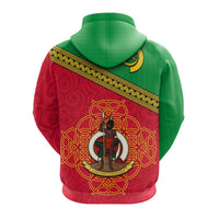 Custom Vanuatu Hoodie Pattern Sand Drawing LT13 - Polynesian Pride