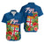 Fiji Islands Matching Hawaiian Shirt and Dress Tropical Flowers and Tapa Pattern LT9 - Polynesian Pride