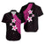 Polynesian Matching Dress and Hawaiian Shirt with Plumeria Flower Pink LT6 - Polynesian Pride