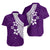 Polynesian Matching Dress and Hawaiian Shirt with Plumeria Flower Purple LT6 - Polynesian Pride