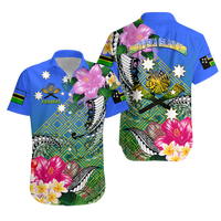 South Sea Islanders Kanakas Hibiscus Polynesian Matching Dress and Hawaiian Shirt LT2 - Polynesian Pride
