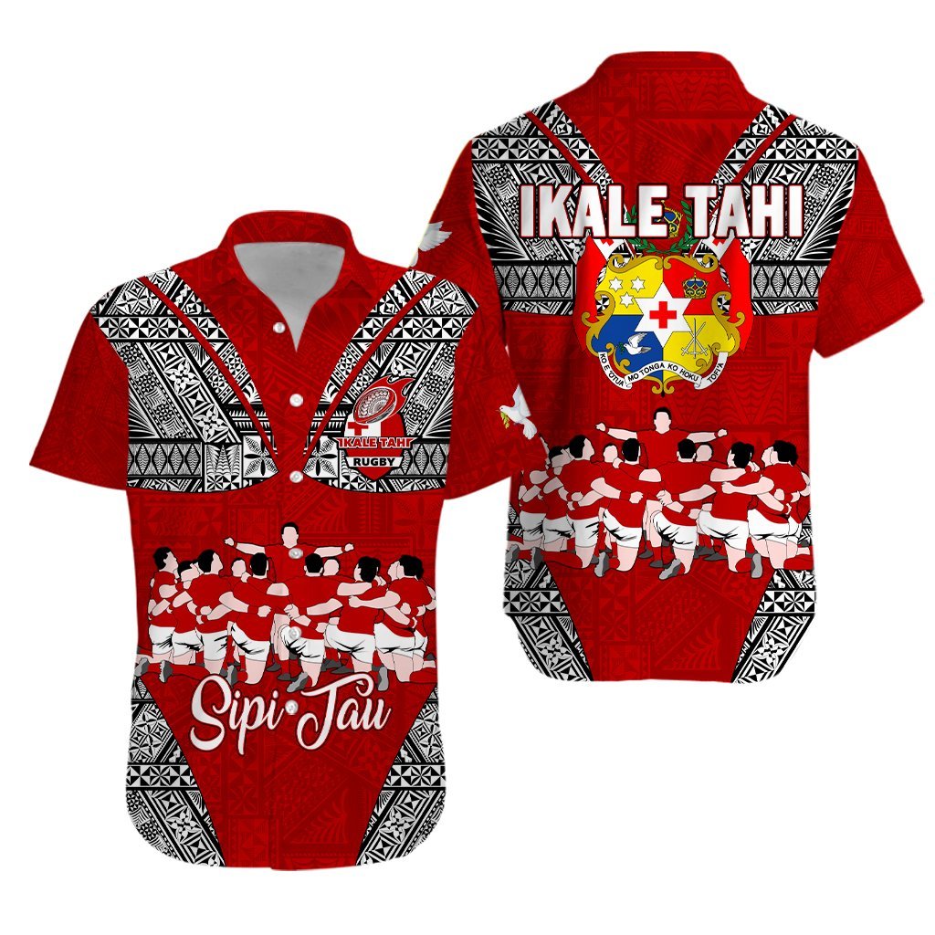 Tonga Rugby Ikale Tahi Sipi Tau Hawaiian Shirt - LT2 Unisex RED - Polynesian Pride