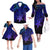 Polynesian Tribal Pattern Family Matching Outfits Hawaii Off Shoulder Long Sleeve Dress And Shirt - Polynesian Pride