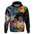 Custom Photo Polynesian Shark Tattoo Hoodie Beauty Pacific Flowers CTM09 - Polynesian Pride