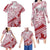 Red And White Matching Family Outfits Hawaii Floral Polynesian Tribal Bodycon Dress And Hawaii Shirt - Polynesian Pride