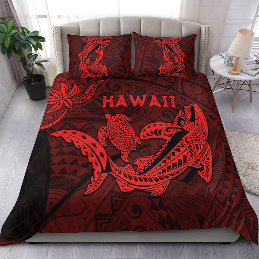 hawaii-shark-and-turtle-bedding-set-with-red-kakau