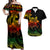 Polynesian Couple Outfits Plumeria Flowers Matching Dress and Hawaiian Shirt Polynesian Tribal Reggae Vibe LT9 Reggae - Polynesian Pride