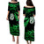 Matariki New Zealand Puletasi Dress Manaia with Paua Shell - Green LT9 - Polynesian Pride