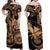 Hawaii Couple Outfit Ideas King Kamehameha Day Matching Dress and Hawaiian Shirt Paradise of the Pacific Tribal Kakau with Kanaka Maoli Nude LT9 - Polynesian Pride