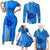 Strong Maui Family Matching Short Sleeve Bodycon Dress and Hawaiian Shirt Good Living Hawaii with Shaka Sign Kakau Tribal Blue LT9 - Polynesian Pride