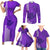 Strong Maui Family Matching Short Sleeve Bodycon Dress and Hawaiian Shirt Good Living Hawaii with Shaka Sign Kakau Tribal Purple LT9 - Polynesian Pride