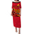 Remembrance Day PNG Puletasi Dress Papua New Guinea We Will Remember Them LT14 Long Dress Red - Polynesian Pride