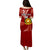 Personalised Tonga Vavau High School Puletasi Dress Tongan Ngatu Pattern LT14 - Polynesian Pride