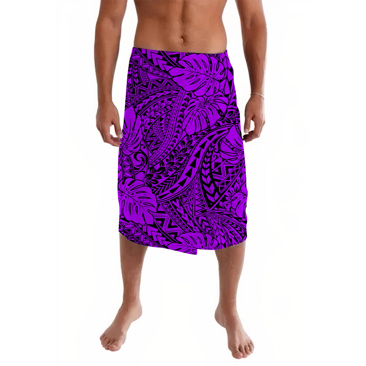 Hawaii Lavalava Polynesiann Tribal Art Purple LT14 Purple - Polynesian Pride