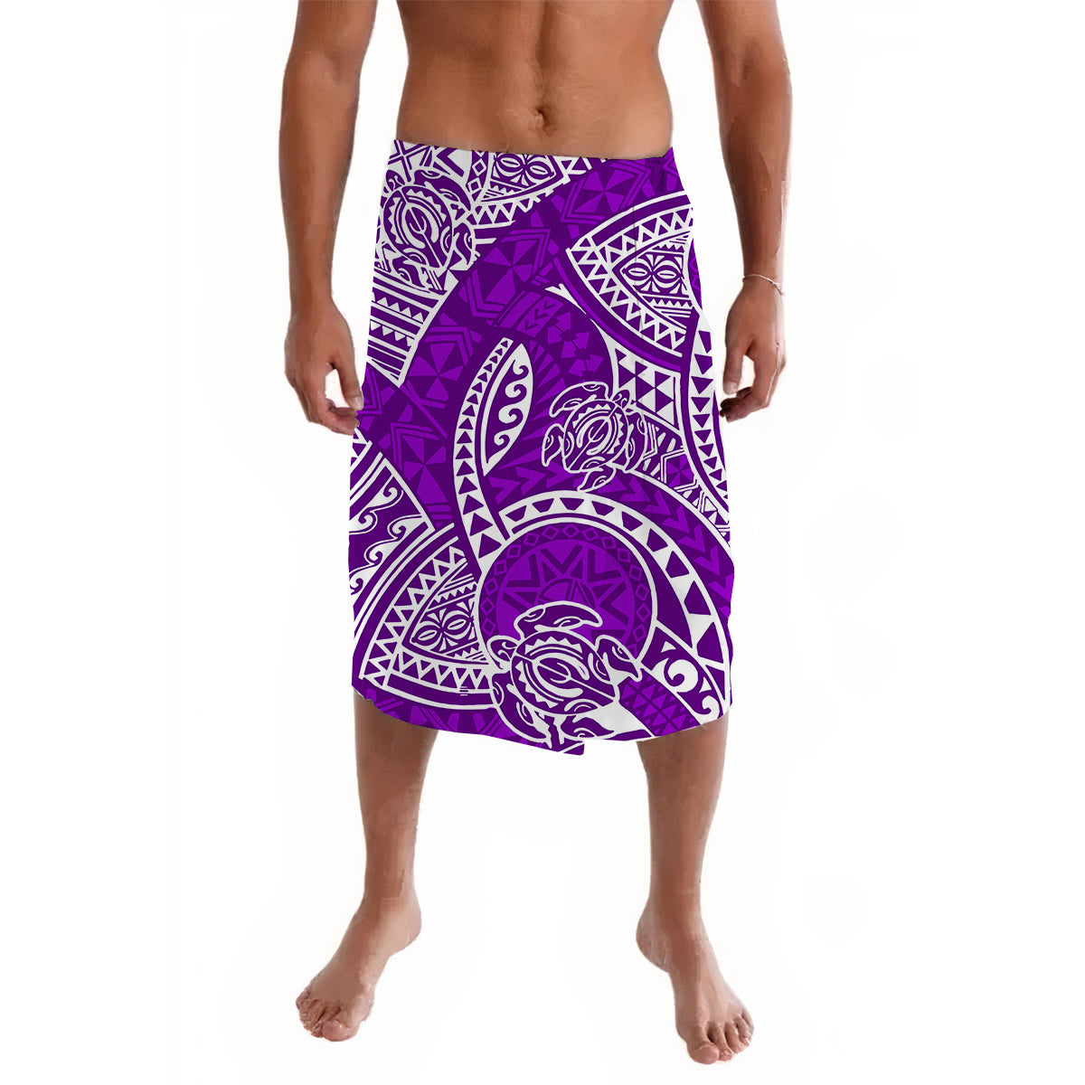 Hawaii Lavalava Hawaiian Tribal Honu Purple Version LT14 Purple - Polynesian Pride