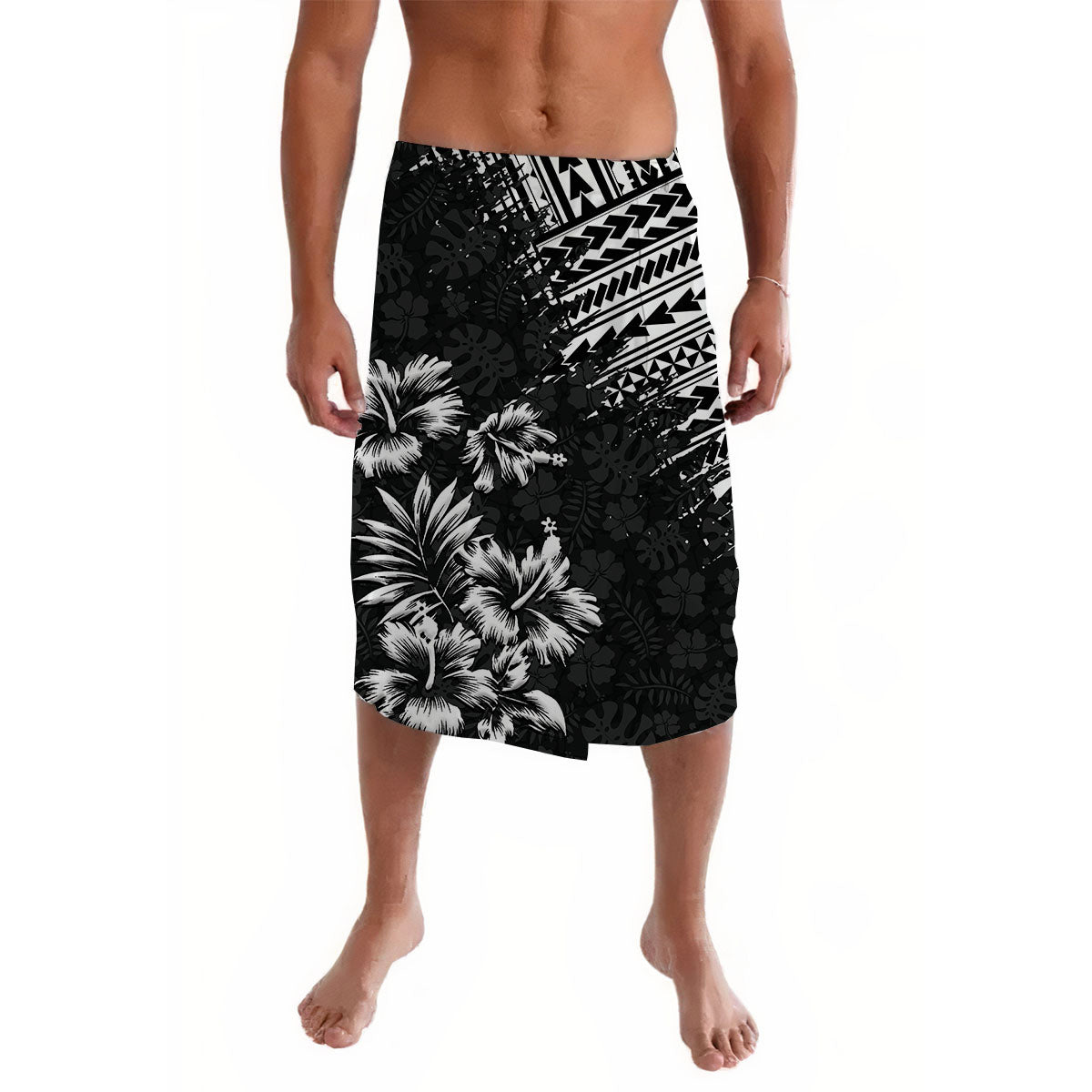 Hawaii Summer Lavalava Mix Polynesian Black LT6 Black - Polynesian Pride