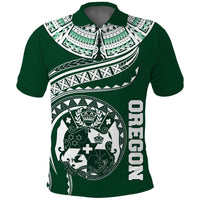 CUSTOMER REQUEST - OREGON - 03/04/2025 - Polo Shirt - LT05 Green - Polynesian Pride