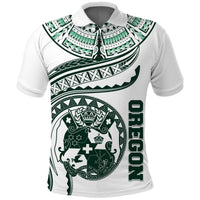 CUSTOMER REQUEST - OREGON - 15/04/2025 - Polo Shirt - LT05 White - Polynesian Pride