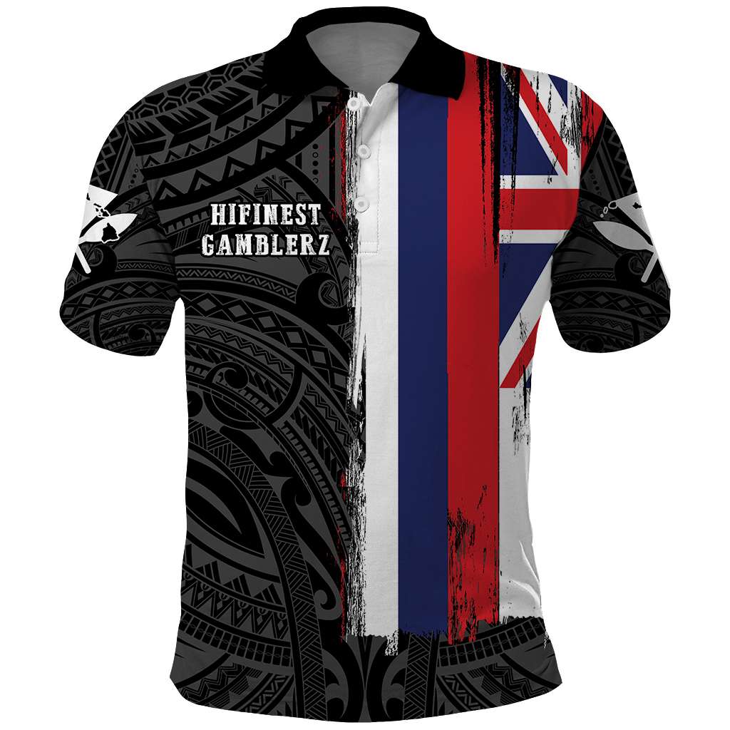 CUSTOMER REQUEST - HIFINEST GAMBLERZ - 13/10/2025 - Polo Shirt - LT05 Black - Polynesian Pride