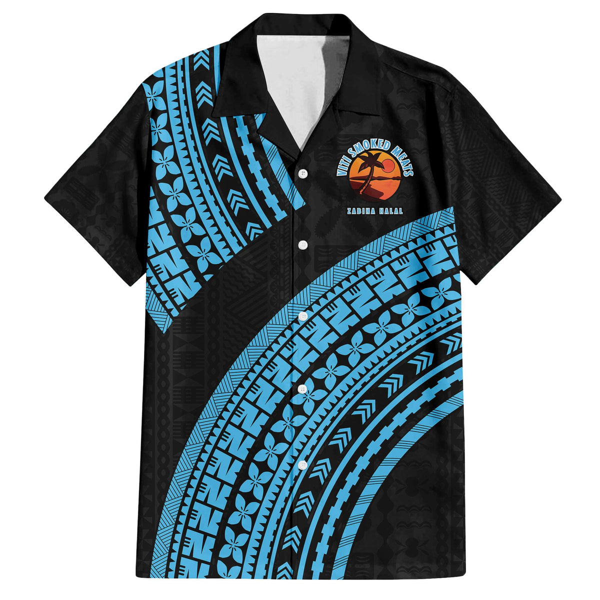 CUSTOMER REQUEST - vitismokedmeats - 03/12/2025 - Hawaiian Shirt - LT05 Black - Polynesian Pride